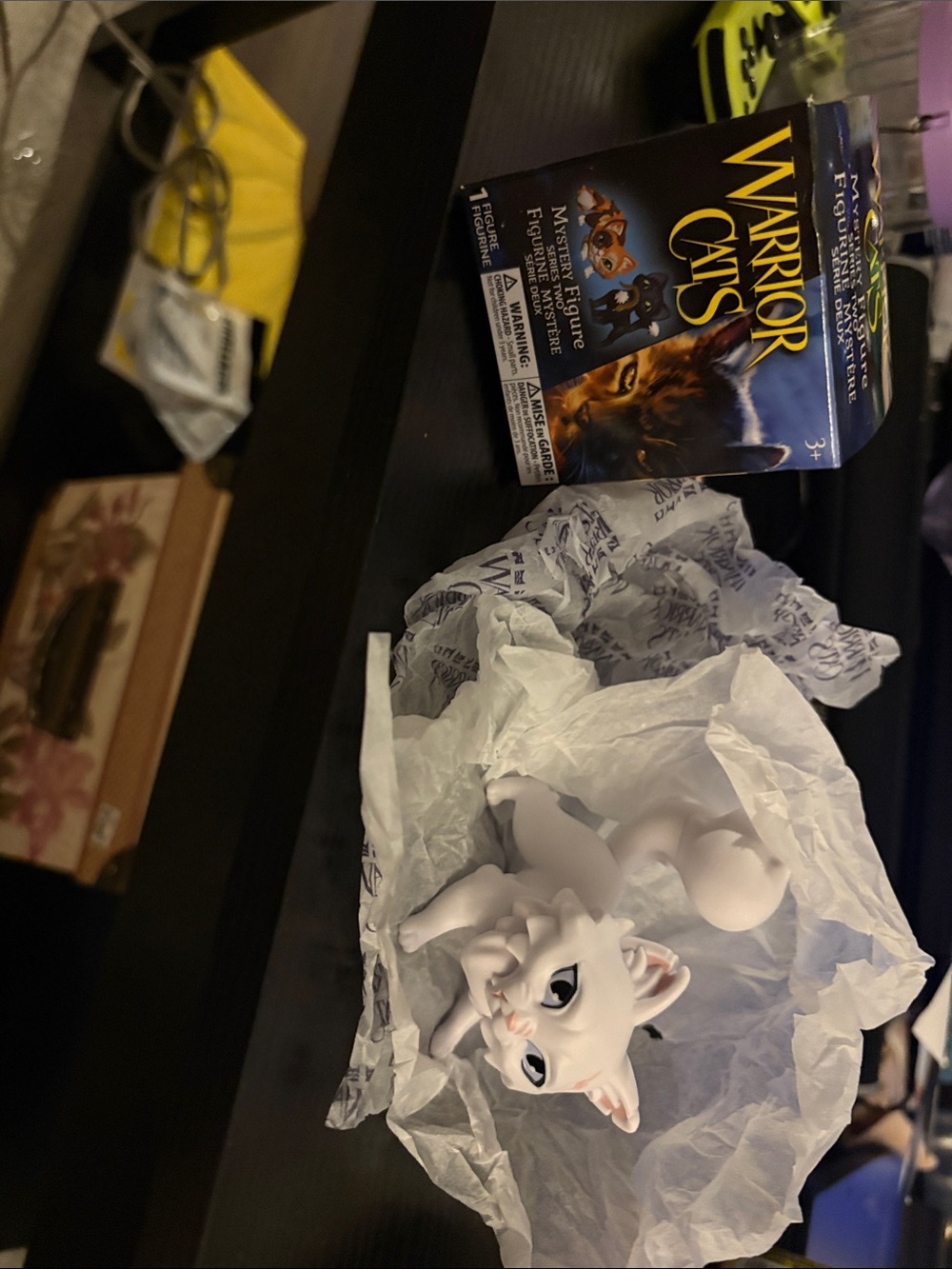 White Cat Figurine - Collectible Small Pet Toy